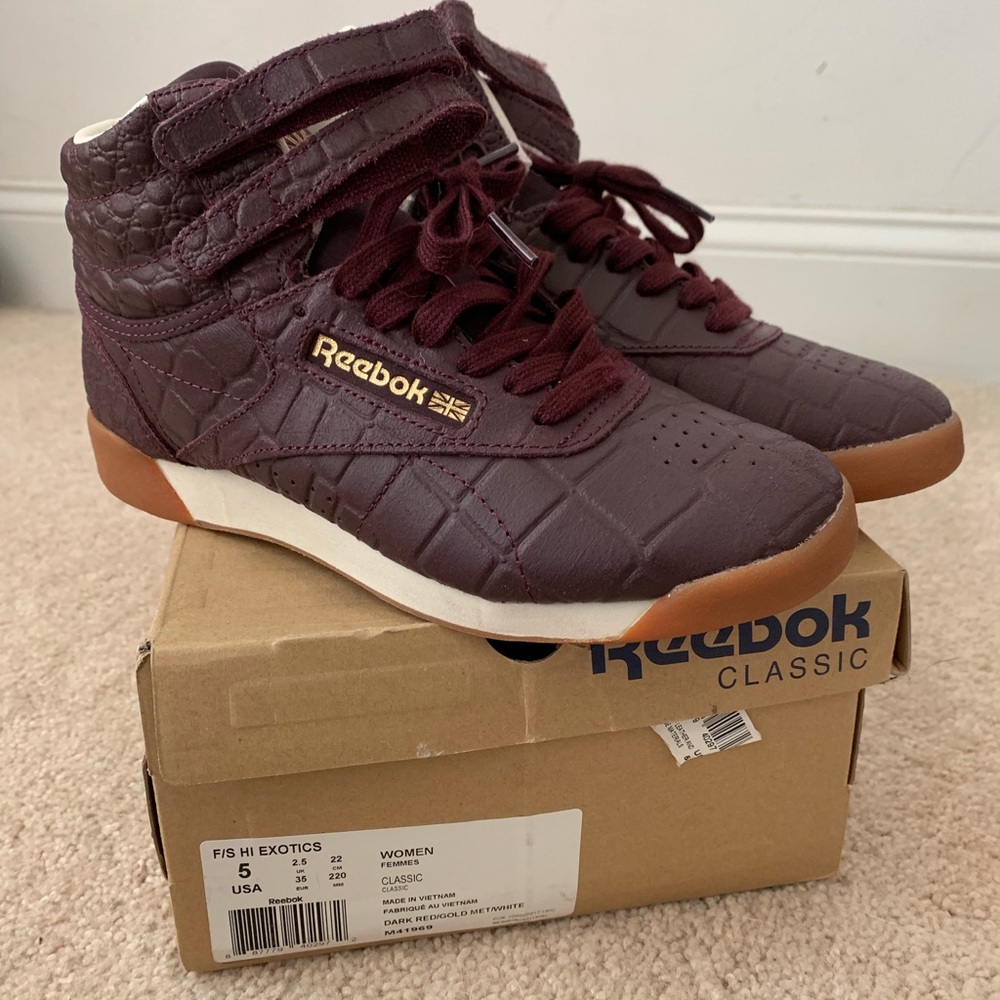Snakeskin Reebok freestyle